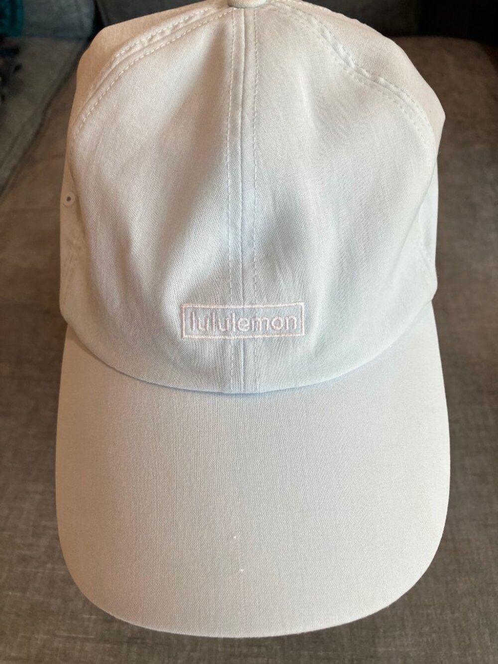 Lululemon Womens Soft Blue Adjustable Baseball Cap Hat Embroidered Logo